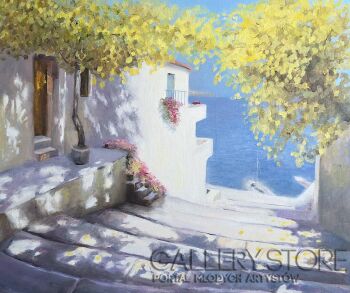 Liana Bieler-Schody do morza-Malarstwo