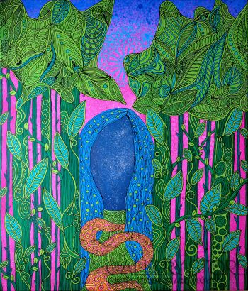 Luiza Poreda-Nature is my medicine-Akryl