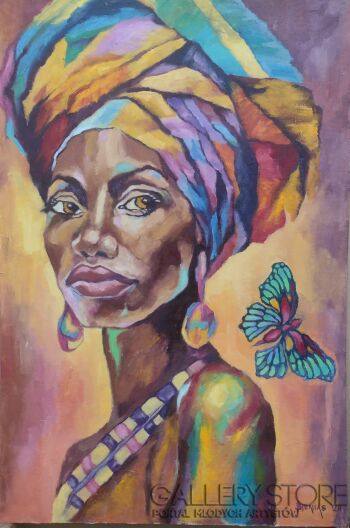 Maciej Bienias-Spotkanie z motylem II-Malarstwo