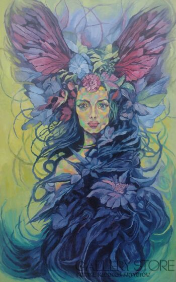 Maciej Bienias-Wenus i motyl-Malarstwo