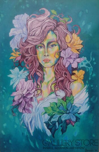 Maciej Bienias-Wenus w magnoliach-Malarstwo