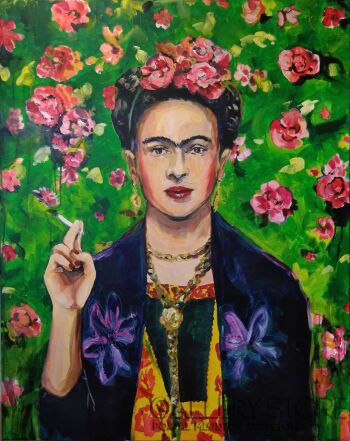 Maciej Szczurek-Maksymiuk-Eviva l'arte - Frida Kahlo-Akryl