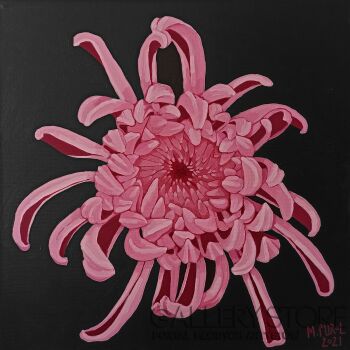 Magdalena Purol-Chrysanthemum Pink-Akryl