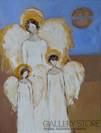 Magdalena Walulik-Biały anioł-Olej