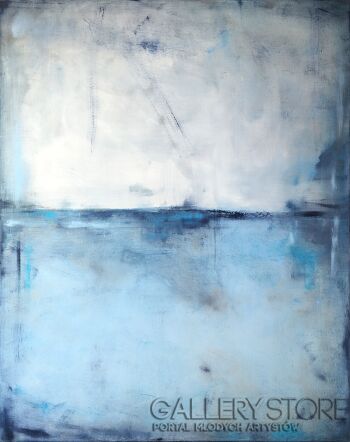 Maja Gajewska-Błękit i stalowy I-Malarstwo