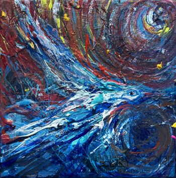 Majka Dombrowicz-Błękitne nastroje-Malarstwo