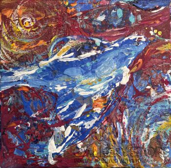 Majka Dombrowicz-Błękitne uniesienie-Malarstwo