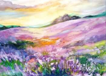 Małgorzata Brzozowska-Nowak-Lawendowe pola w Niewierzu-Malarstwo