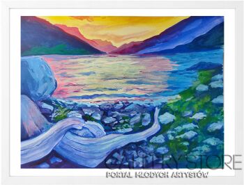 Małgorzata Brzozowska-Nowak-Pejzaż górski-Malarstwo