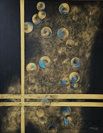 Małgorzata Burcicka-Kozieł-Art Deco w turkusie-Malarstwo