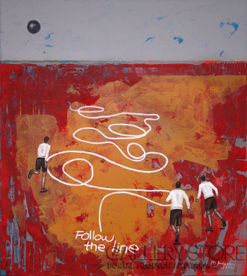 Małgorzata Rukszan-Follow the line-Akryl