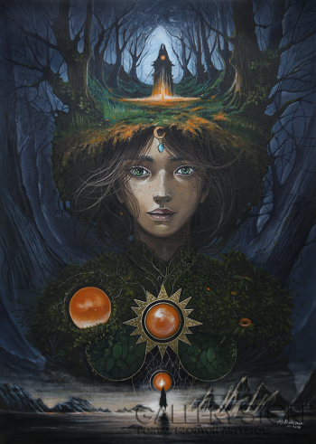 Małgorzata Rukszan-Spirits of the Forest-Akryl