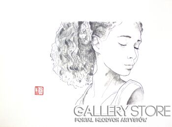 Marcin Filip Banasik-DZIEWCZYNA O DELIKATNYCH RYSACH-Rysunek