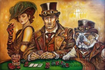 Marcin Jakub Kochański-"SECRET CASINO 1912"-Malarstwo