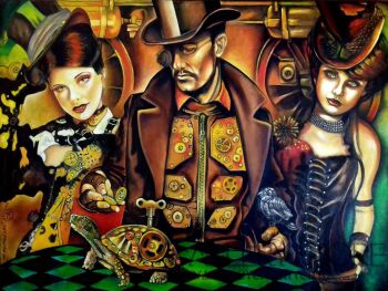 Marcin Jakub Kochański-"TIME MACHINE V"-Malarstwo