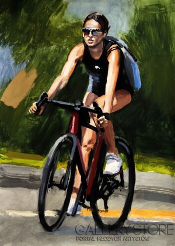 Marcin Kędzierski-Zielony rajd-Malarstwo