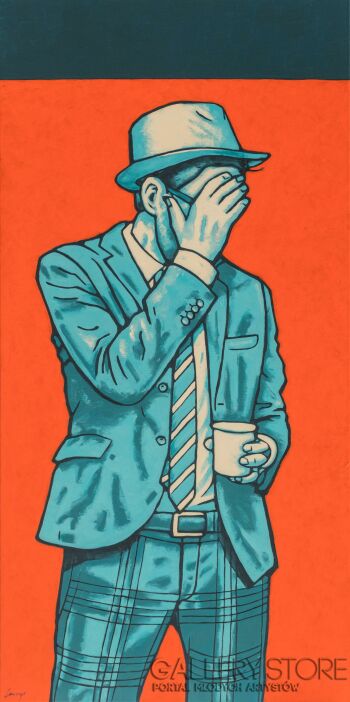 Marcin Lenczowski-Niebieski nr 95-Malarstwo