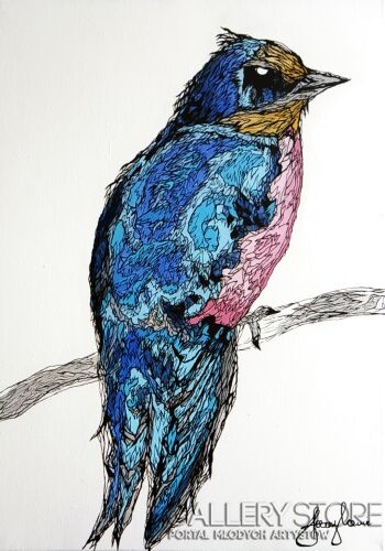 Marcin Stawny-BLUE BIRD-Akryl