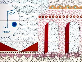 Marcin Waśka-Obraz ceramiczny, w promieniach słońca-Malarstwo