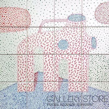 Marcin Waśka-Obraz ceramiczny- Wazon-Malarstwo