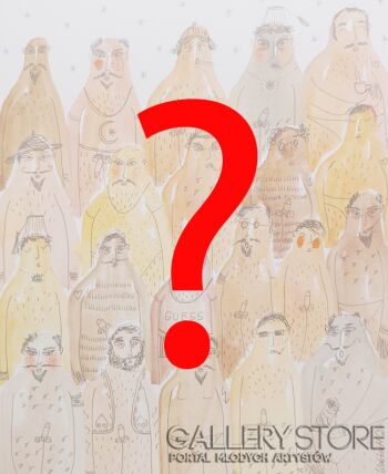 Marcin Waśka-Plaża nudystów na specjalne zamówienie, indywidualny pomysł-Malarstwo