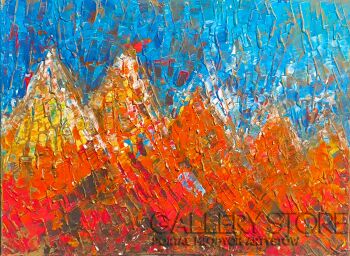 Mariola Świgulska-Mozaika górskich szczytów-Akryl