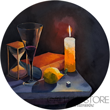 Mariusz Kitowski-Martwa Natura ze Swiecą-Malarstwo