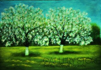 Mariusz Stanisław Wasilewski-Kwiaty jabłoni-Malarstwo