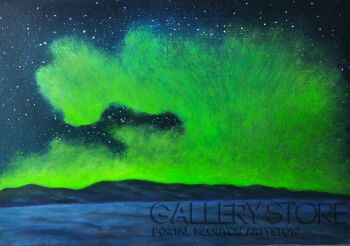 Mariusz Stanisław Wasilewski-Zorza polarna - Aurora-Malarstwo