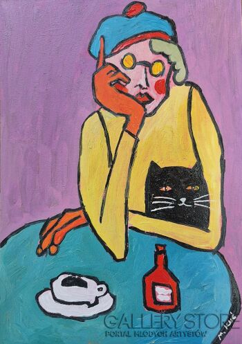 Marlena Kuć-przerwa w pracy-Malarstwo