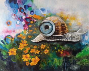 Marta Bartnik-The Snail Eye-Malarstwo