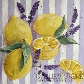 Marta  Machowiak-Cytryny i lawenda-Malarstwo