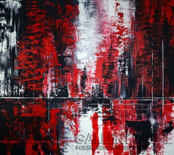 Martyna Mączka-Red forest-Malarstwo