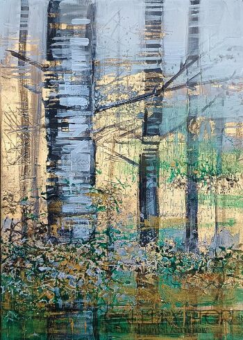 Marzena Kleszcz-Małysz-ZŁOTE SZELESTY IX-Malarstwo