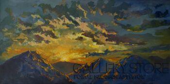 Mikita Antonchyk-Zachód słońca 3-Olej