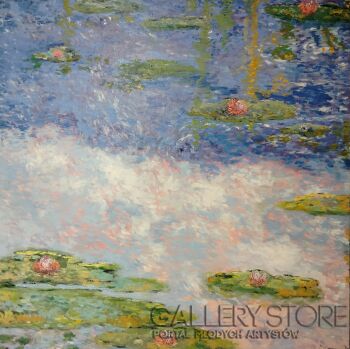 Mikołaj Juszczak-Lilie wodne-Malarstwo