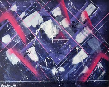 Miłosz Kwiatkowski-Purple Rain-Akryl