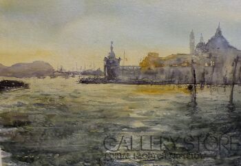 Mirosław Meger-..Canale Grande -Venice..-Akwarela