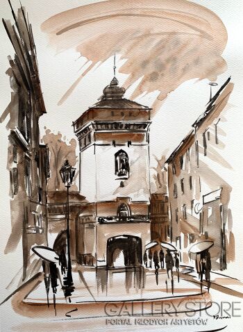 Monika Borowicz-Brama Floriańska w Krakowie -Malarstwo