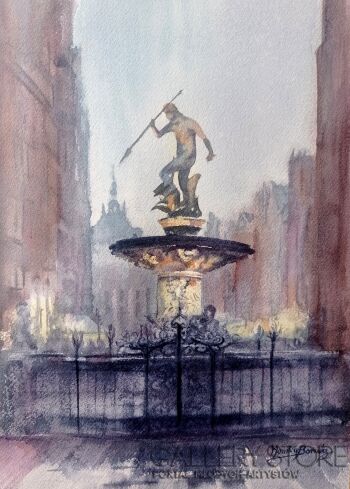 Gdańsk - fontanna 