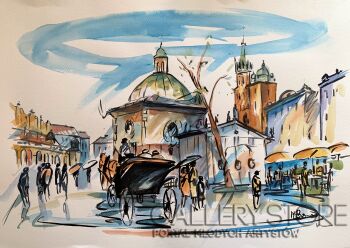 Monika Borowicz-Kraków - Rynek -Malarstwo