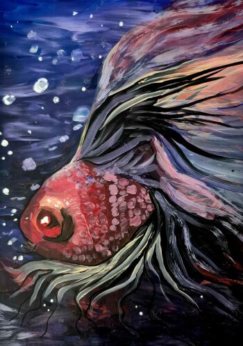 Monika Chomiuk-Deep Sea Fish-Rysunek