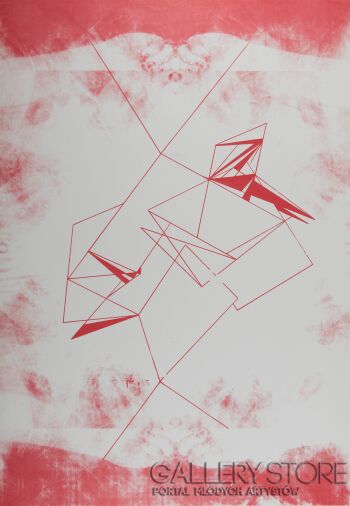 Monika Cichosz-Red Line-Serigrafia