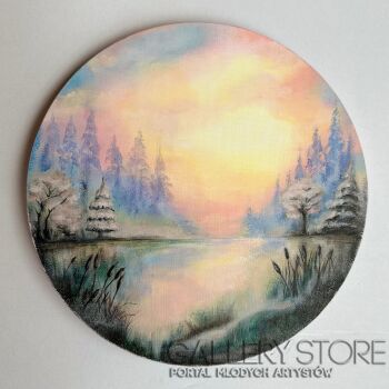 Monika Kubicka-Winter Sky-Malarstwo