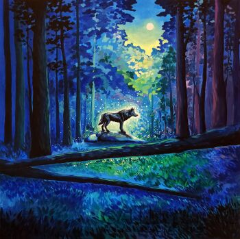 Monika Siwiec-Eira, Spirit of the Sapphire Forest-Malarstwo