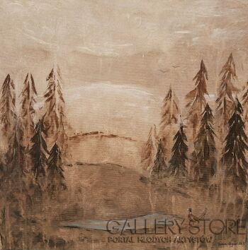 Monika Wegner-Bażant i las-Malarstwo