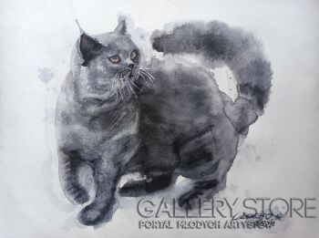 Natalia Leocho-Kot brytyjski-Malarstwo