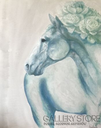 Horse with flowers II