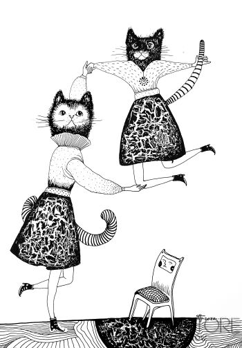 Natalia Pastuszenko-Kocia akrobacja-Rysunek