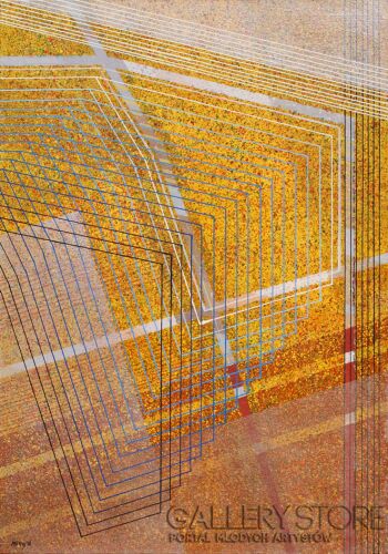 Natalia Rozmus - Esparza-Ryba latająca / seria Konstelacje-Malarstwo